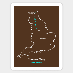 Pennine Way Route Map Magnet